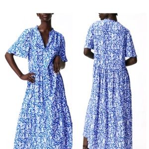 Zara print oversize midi dress! Open to reasonable offers